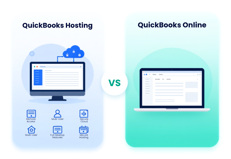 QuickBooks Hosting vs QuickBooks Online