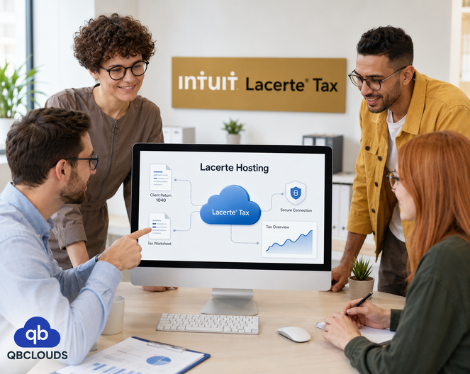 Lacerte cloud hosting illustration