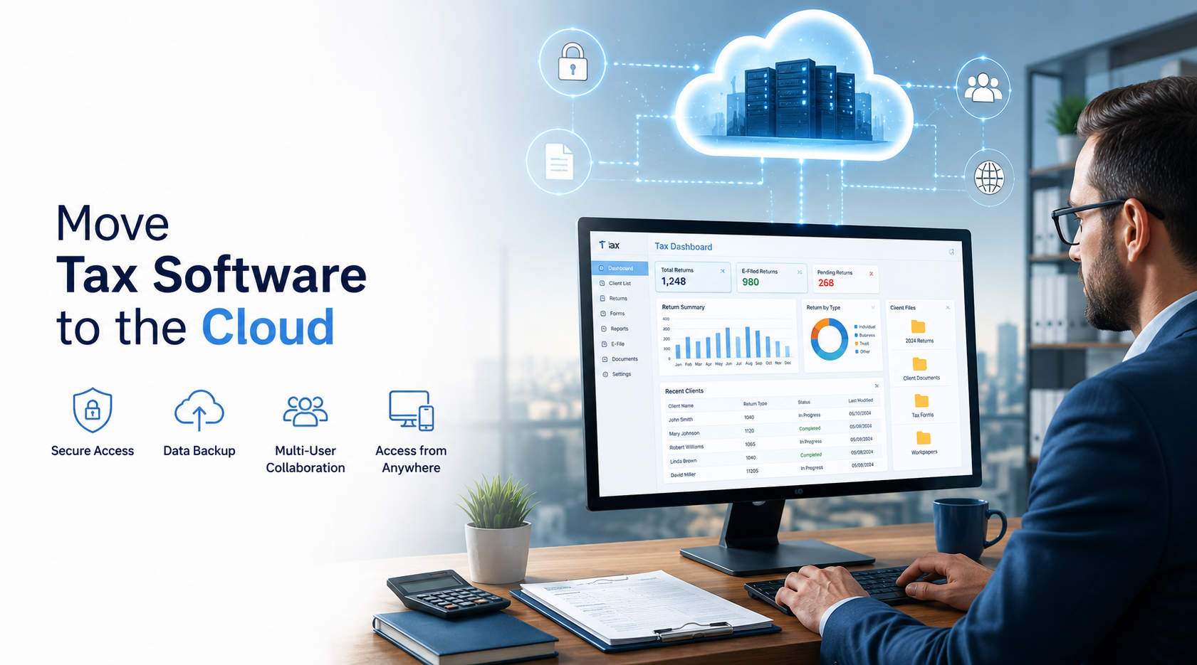 Move tax software to the cloud server