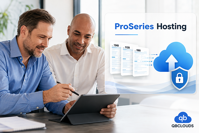 Hosted ProSeries tax software workspace