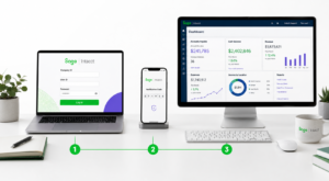 Steps to complete the Sage Intacct login process